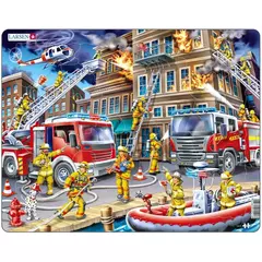 Larsen Maxi Puzzle 45 db-os US21 - Tűzoltók akcióban