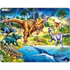 Larsen Maxi Puzzle 57 db-os NB3 - Dinoszauruszok a Kréta korban