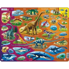 Larsen Maxi Puzzle 85 db-os - Természetrajz - A Triász kortól napjainkig (HL1HU)