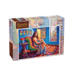 Magnolia 1000 db-os puzzle - Woman with Cat - Elif Hürdogan Special Edition (8609)