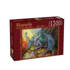 Magnolia 1500 db-os Mini puzzle - Blue Dragon and Treasure (3509)