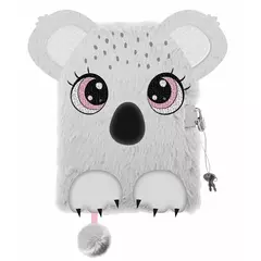 My little friend 3D szőrmés kulcsos napló - A/5 - 96 lapos - Koala