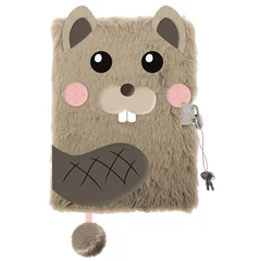 My little friend 3D szőrmés kulcsos napló - A/5 - 96 lapos - Hód