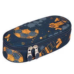 Majewski - St.Right - Focis ovális tolltartó - Soccer Balls (653292)