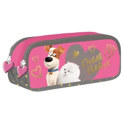 A kis kedvencek titkos élete kétrekeszes tolltartó - pink