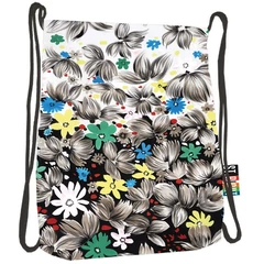 St.Right - Flowers Black zsinóros hátizsák (613562)