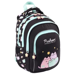 Pusheen cicás ergonomikus iskolatáska, hátizsák - 3 rekeszes - Pastel (663161)