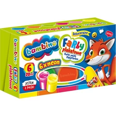 Bambino 6 színű plakátfesték készlet - NEON
