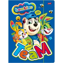 Bambino A/4 gumis mappa - Super Team (001758)