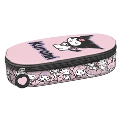 Kuromi Pink - ovális tolltartó - rózsaszín (694189)