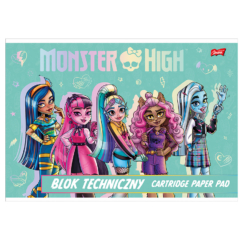 Majewski - Monster High A/4 műszaki rajztömb - 10 lapos (661259)