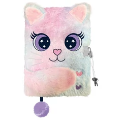 My little friend 3D szőrmés kulcsos napló - A/5 - 96 lapos - Charming Cat (687006)