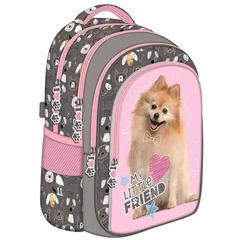 My little friend kutyás ergonomikus iskolatáska, hátizsák - 4 rekeszes - Sweet Pomeranian (688614)