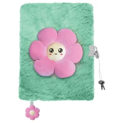 My little friend szőrmés kulcsos napló - A/5 - 96 lapos - Pink Flower (669514)
