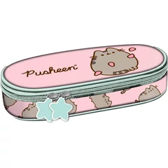 Pusheen cicás ovális tolltartó - Pink (679520)