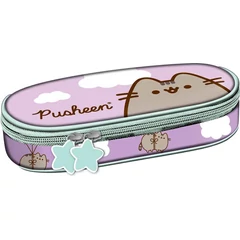 Pusheen cicás ovális tolltartó - Violet (682711)