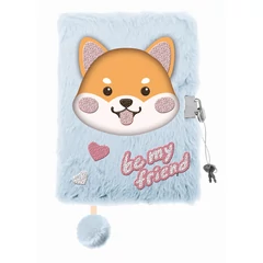 Be My Friend szőrmés kulcsos napló - A5/96 lap - Róka