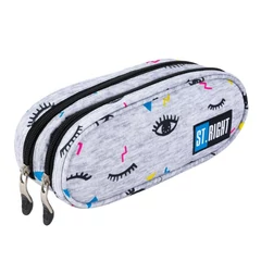 St.Right - Eyes kétrekeszes ovális tolltartó