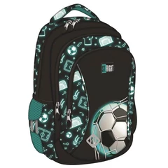 St.Right - Neon Football ergonomikus iskolatáska, hátizsák - 3 rekeszes (681141)