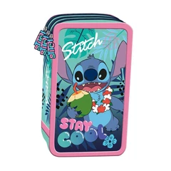 Stitch Felszerelt 3 emeletes tolltartó - Stay Cool (686719)