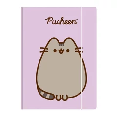 St.Right A/4 gumis mappa - Pusheen cicás - lila (679544)