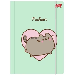 St.Right A/4 gumis mappa - Pusheen cicás - menta (682322)