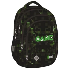 St.Right - Green Game hátizsák, iskolatáska - 4 rekeszes (681509)