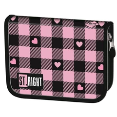 St.Right - Pink Checkered kihajtható tolltartó (680410)