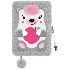 Sünis 3D szőrmés kulcsos napló - A/5 - 96 lapos (668982)