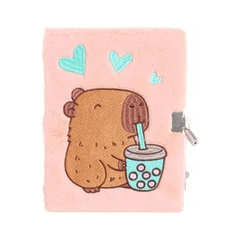 Capybara szőrmés kulcsos napló - A/5 - 96 lapos (696589)