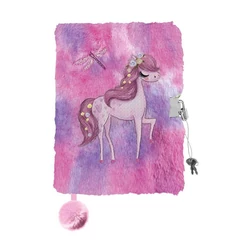 Szőrmés kulcsos napló - A/5 - 96 lapos - Romantic Horse (692758)