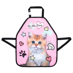 My Little Friend cicás gyerek festő kötény - Pink cat