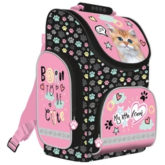 My little friend ergonomikus iskolatáska - Pink Cat