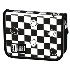 St. Right - Kockás kihajtható tolltartó - Chess Cats (664441)
