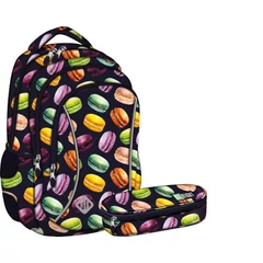 St.Right - Macarons 4 rekeszes hátizsák, iskolatáska tolltartóval St.Right - Macarons 4 rekeszes hátizsák, iskolatáska tolltartóval