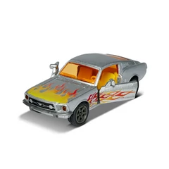 Majorette Vintage Deluxe fém autómodell tároló dobozzal - Ford Mustang - Láng (212052019)