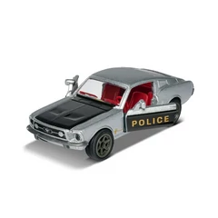 Majorette Vintage Deluxe fém autómodell tároló dobozzal - Ford Mustang - Police 