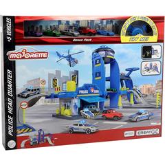 Majorette Creatix Rendőrállomás 5 db kisautóval (2050030)