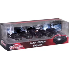 Majorette 5 db-os kisautó ajándékszett - Black Edition