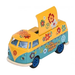 Majorette VW The Originals Deluxe autómodell tároló dobozzal - T1 - sárga (212055005)