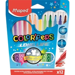 Maped Filctoll készlet kimosható Color Peps Long Life 12 különböző szín (IMA845020)