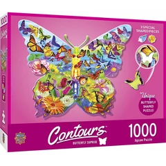 MasterPieces 1000 db-os puzzle - Contours - Butterfly (72051)