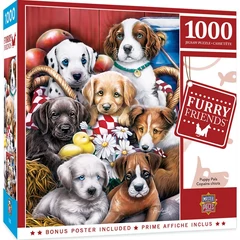 MasterPieces 1000 db-os puzzle - Furry Friends - Puppy Pals (72182)