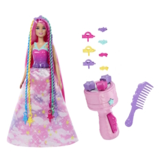 Barbie Dreamtopia - Mesés fonatok hercegnő játékszett (HNJ06)