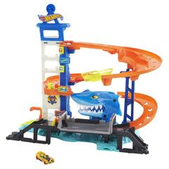 Hot Wheels City - Cápaveszély az óceáni őrtoronyban pályaszett (HDP06)