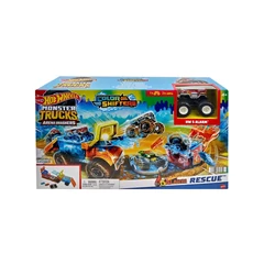 Mattel - Hot Wheels Monster Trucks Arena World - 5 riasztásos mentőküldetés játékszett (HPN73)