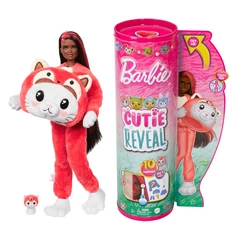 Barbie Cutie Reveal meglepetés baba - Állatos jelmezek - Cica-Panda (HRK23)