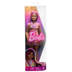 Barbie Fashionistas Barátnő baba - Rózsaszín csíkos hajjal (HJT04)