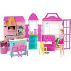 Barbie grill étterem játékszett babával (HBB91)