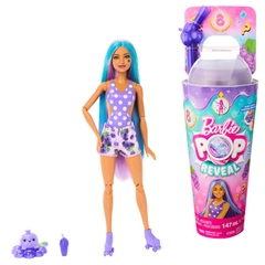 Barbie POP Slime Reveal meglepetés baba - Juicy Fruits - Szőlő koktél (HNW44)